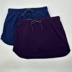 NWT Pickleball Golf Tennis Skorts Bundle Blue and Purple Size L